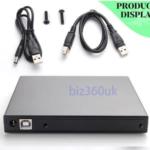 USB Enclosure 12.7mm IDE DVD CD Burner Player Case Internal Optical Drive Caddy - Picture 1 of 12