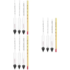 3 Sets Alkoholmesser Weinherstellungsbedarf Weinflaschen Thermometer - Bild 1 von 12