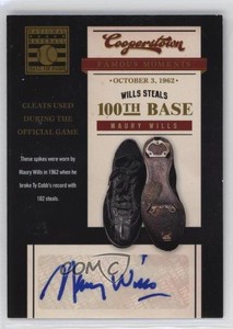 2012 Panini Cooperstown Famous Moments Signatures Maury Wills #3 Auto