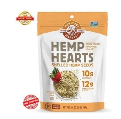 Hemp Seeds, 16oz; 10g Plant Based Protein and 12g Omega 3 & 6 per Serving - Image 1 of 2