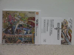 Used 3DS Code of Princess with postcard and flyer Nintendo 3DS Japan - Picture 1 of 9