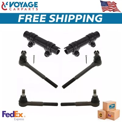 Kit de barras de amarre interiores y exteriores con manguito de dirección aptas para GMC 1971-1997 Foto 1 de 4