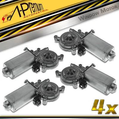 4Pcs Front & Rear Window Motor 2-Pins for Saturn SL SL1 SL2 1991-1995 SW1 SW2 - Image 1 of 4