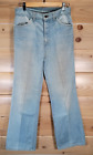 Vintage Levis Jeans Unisex Size 29X30 Flare Boot Orange Tab Distress Stain 70s