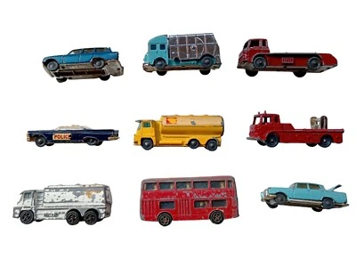 *HH* Lotto 9 Modellini Husky E Corgi Juniors Macchine Car Auto Camion Macchinine - Immagine 1 di 4