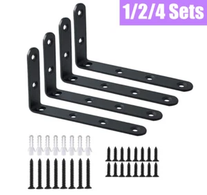 Floating Shelf Brackets Metal Wall Mount Hidden Invisible Heavy Duty Support Set - Picture 1 of 16