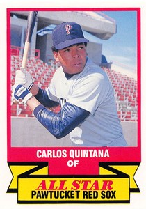 Carlos Quintana 1988 CMC Triple A All-Stars 22  Pawtucket  Baseball Card