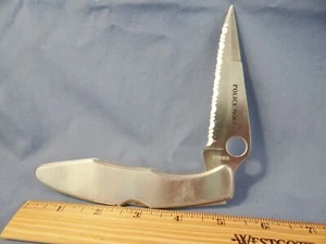 SPYDERCO SEKI JAPAN Police C07S GIN-1 STEEL (I THINK) Vintage Folding Knife - Picture 1 of 5
