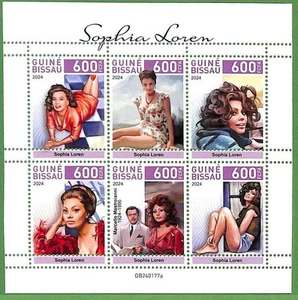 B2319 - Guine-Bissau - ERROR MISPERF Stamp Sheet - 2024 - Sophia Loren - Picture 1 of 1