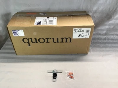 Quorum Dimas 3 Light Pendant Noir 7216-3-69 - REPLACEMENT CANOPY MOUNT ONLY - Image 1 of 4