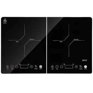 KPUY 2800W Double Electric induction Hob 2 Zone + Touch Control Timer 21 Levels - Picture 1 of 9