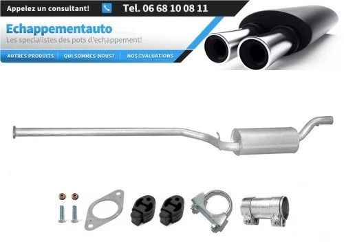 Ford Focus MK2 1.6/1.8 TDCi 04–11 Silencieux central avec homologation E - Photo 1/1