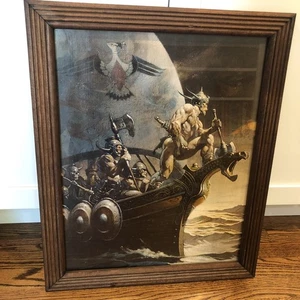 Frank Frazetta Kane on the Golden Sea 1978 GraphiCreations Lithograph Art PRINT - Picture 1 of 12