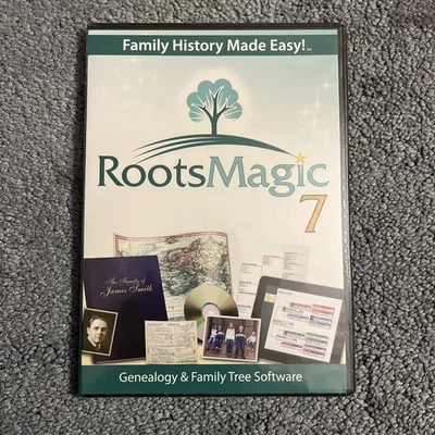 RootsMagic 7 Family Tree Genealogy CD Roots Magic 2015 New Sealed Free Shipping  - Image 1 of 2