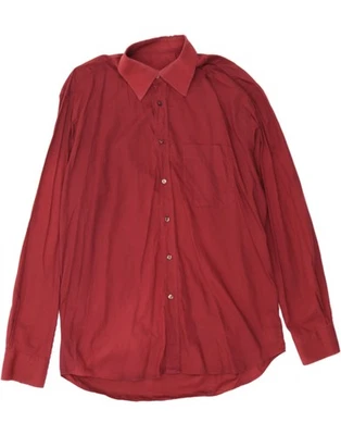 ROCCOBAROCCO Mens Shirt Size 16 41 Large Burgundy BC04 - Image 1 of 3
