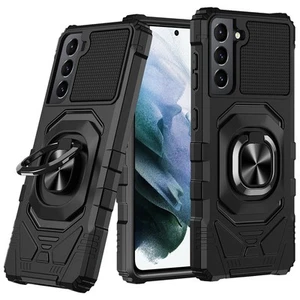 For Samsung Galaxy S22 Robotic Hybrid with Magnetic Ring Stand Case Cover - Picture 1 of 9
