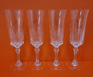 Cristal D'Arques Crystal Avignon set di 4 flauti champagne 5 1/2 oz francese 7 3/8" - Foto 1 di 3