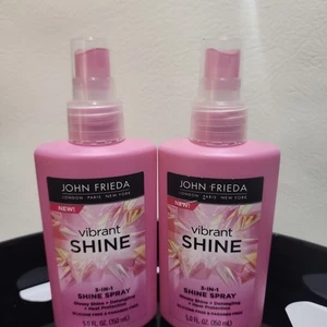 2 Pack John Frieda 3-In-1 Vibrant Shine Spray Gloss Detangler Heat Protectant - Picture 1 of 1