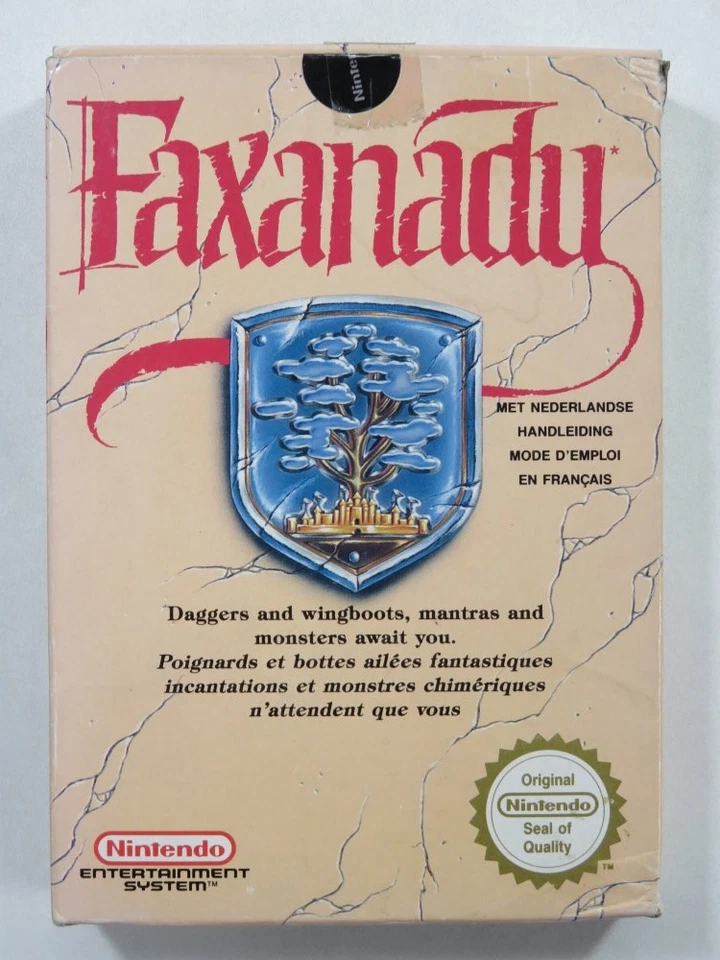 FAXANADU NINTENDO NES PAL-B FAH (COMPLETE - GOOD CONDITION OVERALL) - Photo 1/4