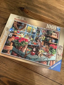 Rompecabezas Ravensburger “¿Está mirando?” 1000 piezas gato COMPLETO - Imagen 1 de 2