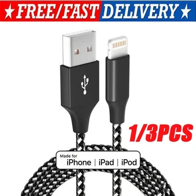 Fast Charger Cable Heavy Duty For iPhone 13 12 11 X XR 8 Charging Cord wholesale - Image 1 of 4