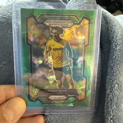Rare 2023-24 Panini Prizm English Premier League Green Ice Fabio Silva Wanderers - Image 1 of 2