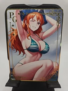 Goddess Story Gold Metal Card One Piece Nami Pirate Anime Waifu FREE SHIPPING - Picture 1 of 5