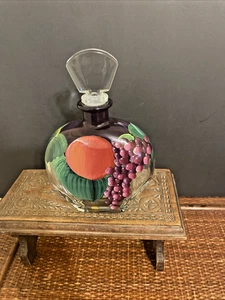 Karaffe italienisches Glas Puntoarte Creazioni Artistiche handbemalt 9" hoch - Bild 1 von 7