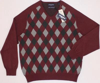 Suéter Para Hombre AUSTIN REED Algodón Cachemira Argyle Cuello en V Grande L NUEVO CON ETIQUETAS ¡¡NUEVO!!! Foto 1 de 4