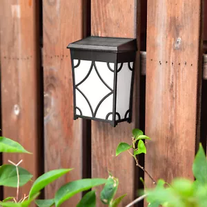 Solar Powered Wall Lamp Outdoor Garden Light Landscape Decorative Lamp Yard Lamp - Picture 1 of 12
