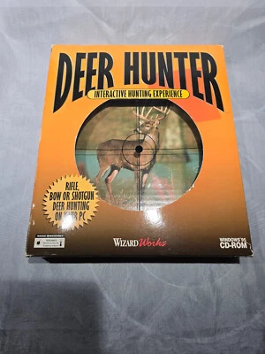 Vintage 1997 Deer Hunter CD PC Rom computer game Wizard Works SEALED! windows 95 - Image 1 of 4