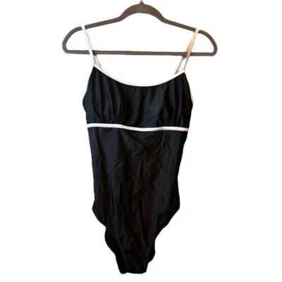 Disney Parks Swimsuit Women’s Large Mickey Mouse Black White One Piece Swim L - Imagem 1 de 4