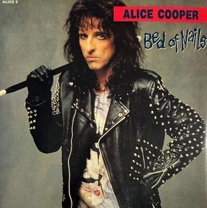 Alice Cooper- Bed Of Nails 7" 45 RPM Single UK Promo Sheet Black: 1989 - Picture 1 of 4