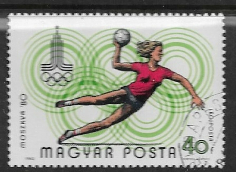 Hungría 1980 Juegos Olímpicos Verano 1980 Moscú (II) Balonmano Valor 40f Usado S3323 Foto 1 de 1