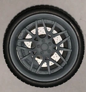 1/18 AB Models Forgiato Wheels Ideal For Maserati in Matte Grey AB1031 - Picture 1 of 2