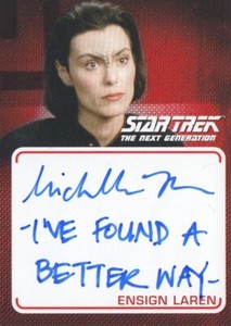 STAR TREK TNG ARCHIVES AND INSCRIPTIONS - A28 MICHELLE FORBES INS AUTOGRAPH CARD