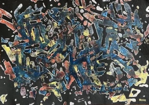 ORGINAL CONTEMPORARY  ARTWORK - Picture 1 of 1