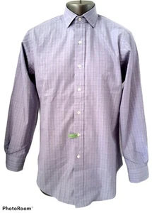 Camisa Polo by Ralph Lauren para hombre 15 33 con botones manga larga púrpura - Imagen 1 de 7