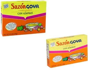 1 o 2 PAQUETES GOYA SAZON CON AZAFRÁN 1,41 oz o 3,52 oz EA CON AZAFRÁN - Imagen 1 de 7