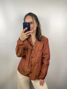 Giacca blazer donna Gil Bret metallo arancione taglia 42, US 12 - Foto 1 di 13