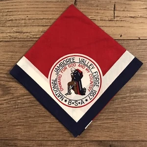 1957 Boy Scout National Jamboree Participant Neckerchief :: Vintage BSA Item - Picture 1 of 1