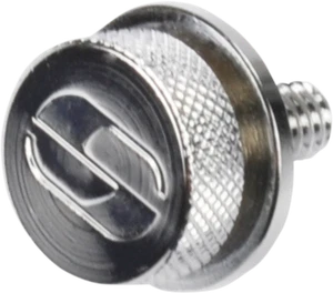 Saddlemen Single Silver 1/4"-20 Rear Motorcycle Seat Mounting Knob Bolt Screw - Picture 1 of 1