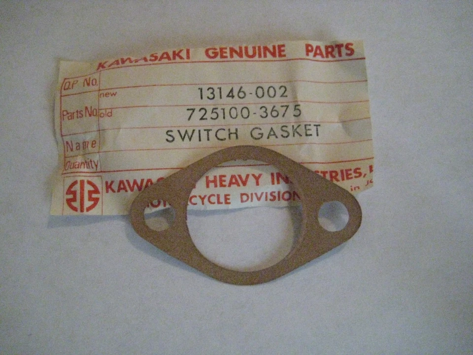 ПРОКЛАДКА НЕЙТРАЛЬНОГО ПЕРЕКЛЮЧАТЕЛЯ KAWASAKI F9/F5/A7/A1/F4/F3/F7/KE/KD/C2/KV/G5/MC1/G3/KD НОВАЯ ИЗ СТАРЫХ ЗАПАСОВ - Изображение 1 из 1