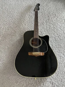 Fender La Brea California Series Black MIK Rare Vintage Acoustic Electric Guitar - Bild 1 von 12