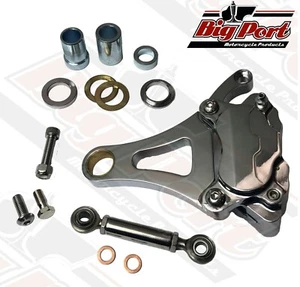 Project Bobber Custom Chrome Right Side Front Brake Caliper For Springer Forks - Picture 1 of 8