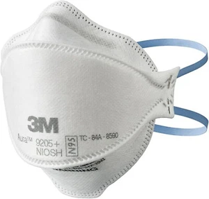 (20 Pack) 3M Aura 9205+ N95 Mask NIOSH Particulate Respirator & Surgical Masks - Picture 1 of 7