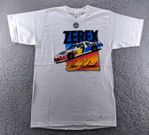 VINTAGE Alan Kulwicki Zerex Nascar Shirt Mens Large #7 Deadstock 80s 90s USA NEW - Picture 1 of 14