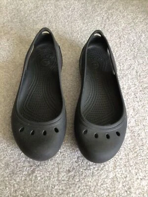 Zapatos planos de ballet Crocs Kadee Mary Jane marrón sin cordones para mujer talla 9 Foto 1 de 4