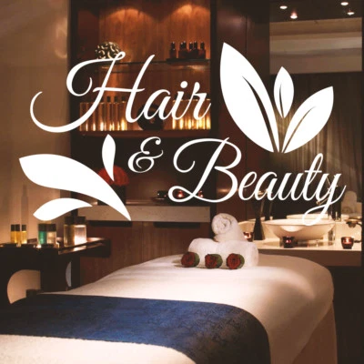 AVELIUK Large Barber Shop Hair Beauty Salon Window Glass Sign Vinyl Sticker Decal 70x39