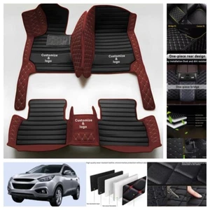 Fit For Hyundai IX35 2010-2021 Car Floor Mats Foot Carpets Cargo Liners Leather - Picture 1 of 34